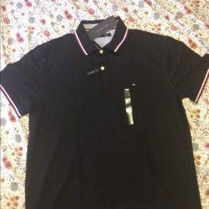 Tommy Hilfiger SP20 Black Polo Shirt.
